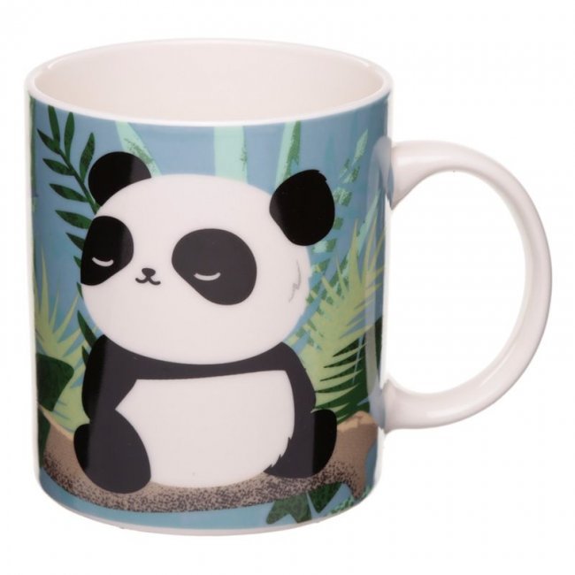 Tazza in porcellana con illustrazione Panda sul Ramo d'Albero