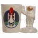 Tazza in ceramica con manico a forma di Astronauta