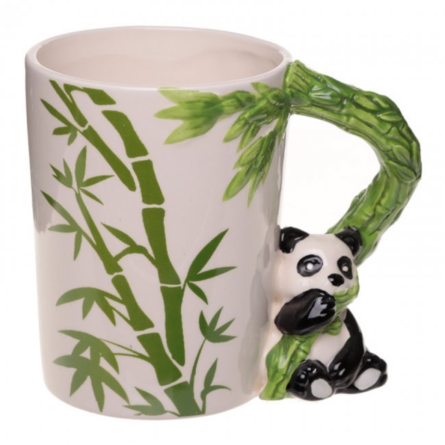 Tazza in ceramica con manico a forma di Panda